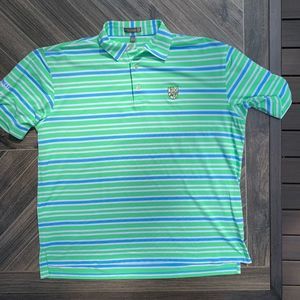 Peter Millar Size Large Striped Polo
